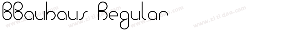 BBauhaus Regular字体转换